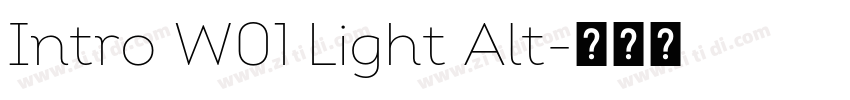 Intro W01 Light Alt字体转换 Intro W01 Light Alt字体转换